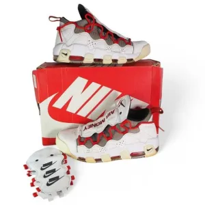 Nike Air More Money Uptempo Habanero Red Lifestyle Sneakers BV2520-100 Men's 9.5