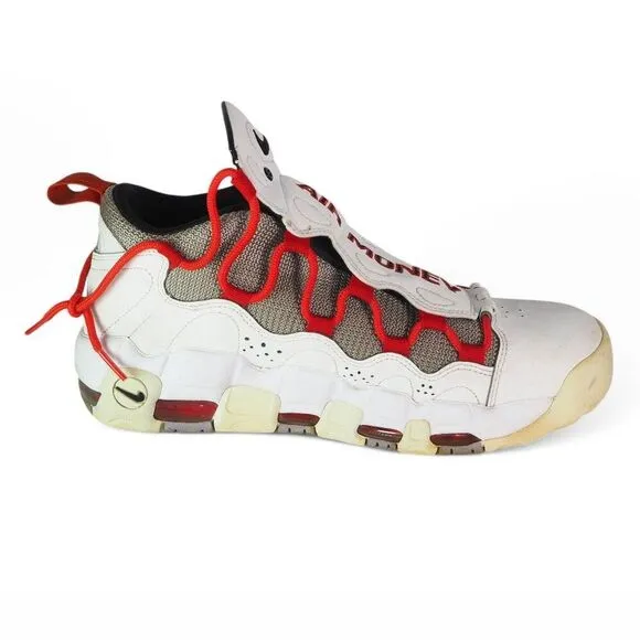 Nike Air More Money Uptempo Habanero Red Lifestyle Sneakers BV2520-100 Men's 9.5