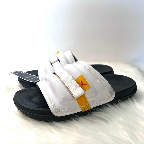 Nike Jordan Super Play Slide Slippers White/Taxi DM1683-170, Men Size 8
