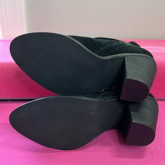 Nine West Black PU Leather Ankle Boots W9