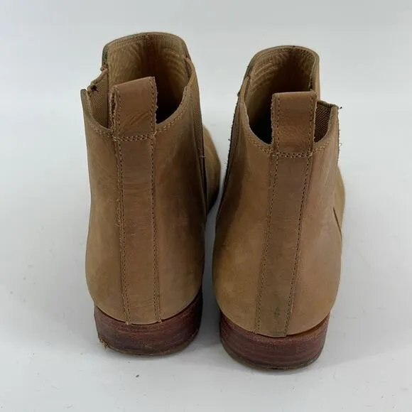 Nisolo Eva Everyday leather pull on flat Chelsea ankle boots sz 8.5