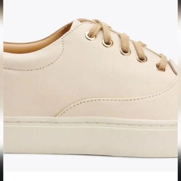 Nisolo Everyday Classic Leather Sneaker Water Resistant 10 Bone