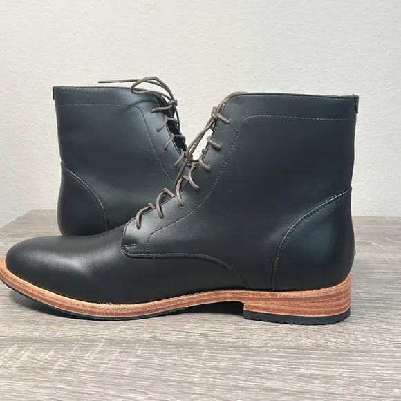 Nisolo Men's Everyday Lace-Up Boot Black Shoes