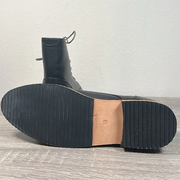 Nisolo Men's Everyday Lace-Up Boot Black Shoes