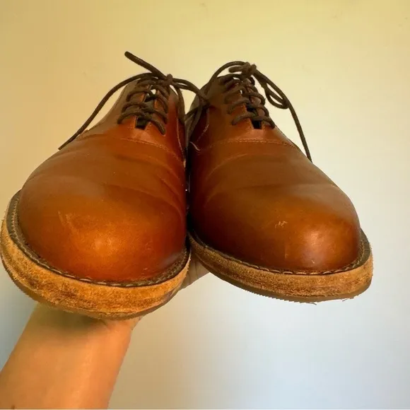 Nisolo Men’s Everyday Oxford Shoes in Brandy Size 9
