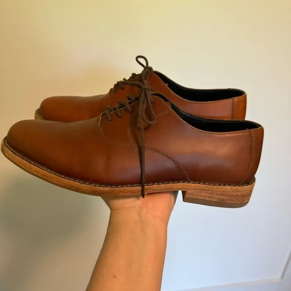Nisolo Men’s Everyday Oxford Shoes in Brandy Size 9