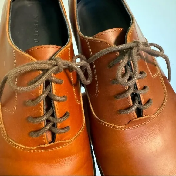 Nisolo Men’s Everyday Oxford Shoes in Brandy Size 9
