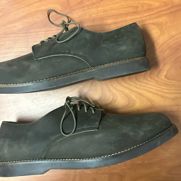 Nisolo Willan Oxford in Steel Brown Leather Mens Size 11 Dress Shoes Work Office