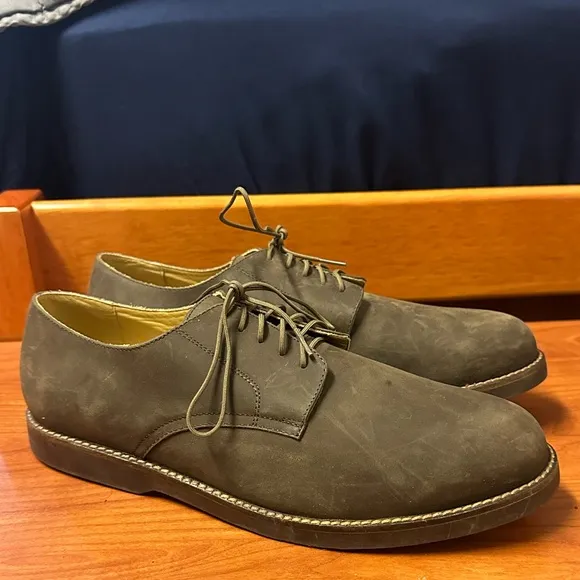 Nisolo Willan Oxford in Steel Brown Leather Mens Size 11 Dress Shoes Work Office