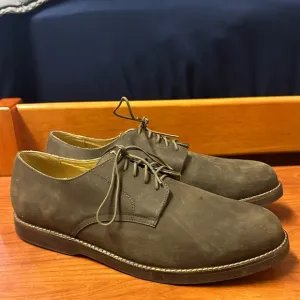 Nisolo Willan Oxford in Steel Brown Leather Mens Size 11 Dress Shoes Work Office