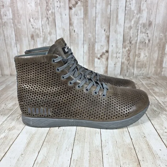 NOBULL High Top Trainer CrossFit Lifting‎ Shoes Olive Perforated Mens 10.5