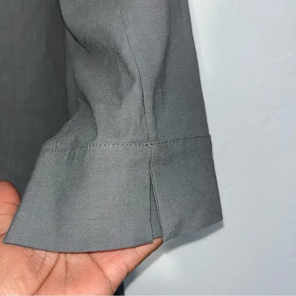 Nordstrom Collection Grey CastleRock Linen Blend Minimalist Shift Dress