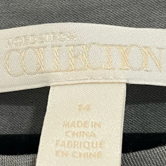 Nordstrom Collection Grey CastleRock Linen Blend Minimalist Shift Dress