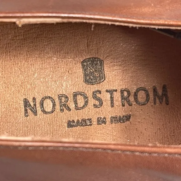 NORDSTROM Woven Leather Oxford - Made in Italy Wide - NWT's