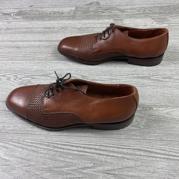 NORDSTROM Woven Leather Oxford - Made in Italy Wide - NWT's