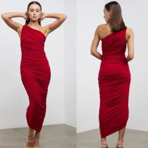 Norma Kamali Diana dress red NEW NWT