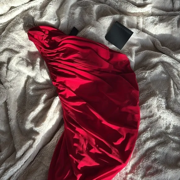 Norma Kamali Diana dress red NEW NWT