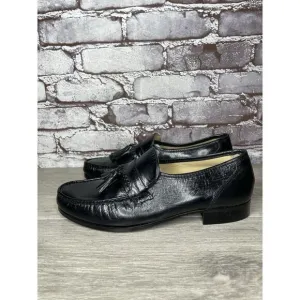 Nunn Bush Black Leather Slip On Tassel Loafers Dress Shoes Men’s Sz 7.5M US/41EU