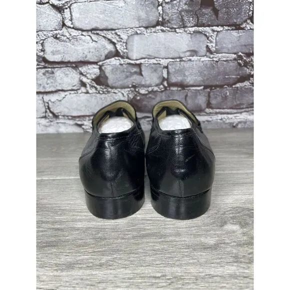 Nunn Bush Black Leather Slip On Tassel Loafers Dress Shoes Men’s Sz 7.5M US/41EU