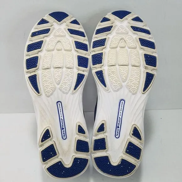Nurse Mates Velocity Distressed Denim Slip Resistant Sneaker Shoes Size 9 M