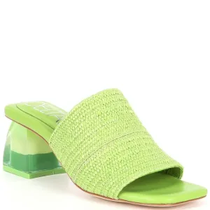 NWOB $98 Deltan Fae Raffia Leather-soled Sandals