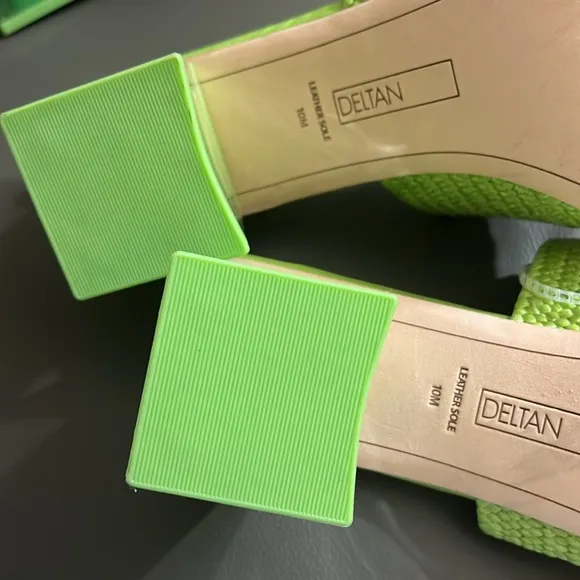 NWOB $98 Deltan Fae Raffia Leather-soled Sandals