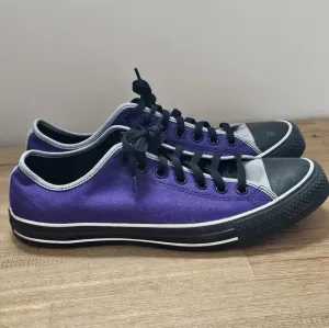 NWOB CONVERSE All Star Unisex Low Top Purple &amp; Black Sneakers, Shoes