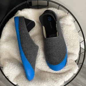 NWOB mahabis curve malmo blue x santorini blue luxury slippers
