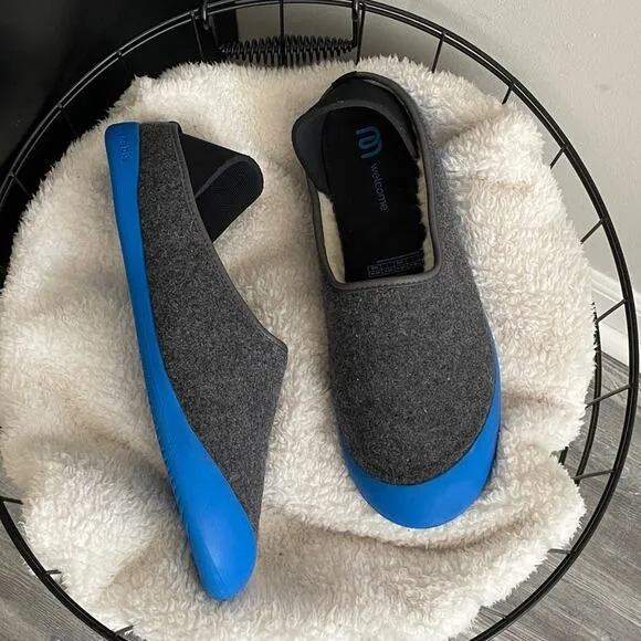 NWOB mahabis curve malmo blue x santorini blue luxury slippers