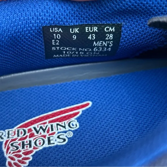 NWOB Red Wing Aluminum Toe Green Shoes