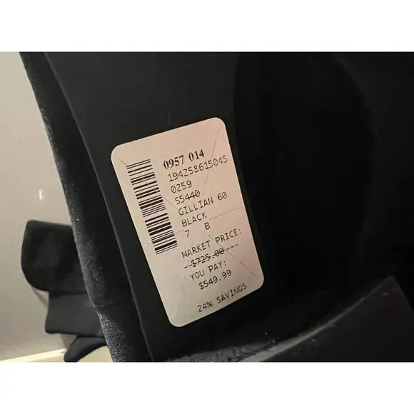 NWOB Stuart Weitzman Gillian 60 Black Suede Over The Knee Boots US 7 37.5 $750