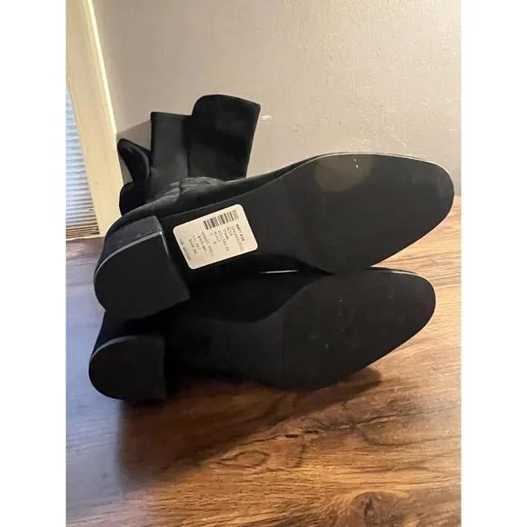 NWOB Stuart Weitzman Gillian 60 Black Suede Over The Knee Boots US 7 37.5 $750