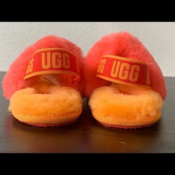 Nwob TODDLER SIZE 6 UGG FLUFF YEAH SLIDE SLIPPERS. # soft fur