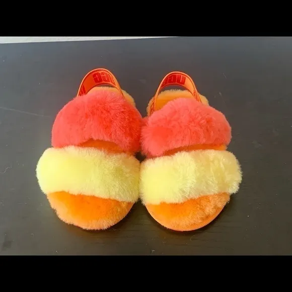 Nwob TODDLER SIZE 6 UGG FLUFF YEAH SLIDE SLIPPERS. # soft fur