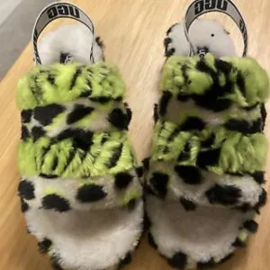 NWOB UGG Fluff Yeah Animalia Slide