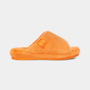 NWOB UGG Fluff You Slide Sandals Slip-On Slipper Size 10 Orange Sheepskin