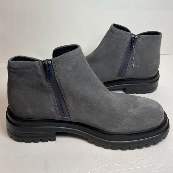 NWOB Vaneli Gray Suede Chelsea Boots Size 9 Chunky Sole Ankle Booties