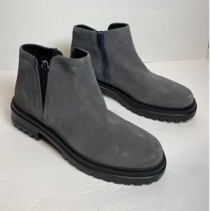 NWOB Vaneli Gray Suede Chelsea Boots Size 9 Chunky Sole Ankle Booties