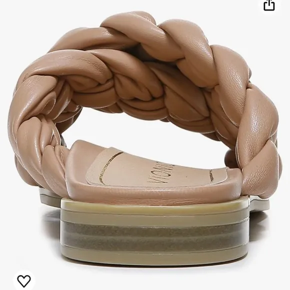 NWOB Vionic Kalina Women's Slide On Braided Sandals In Nude Size 9