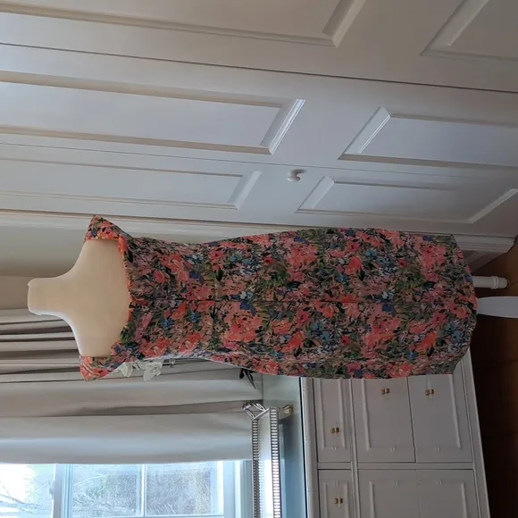 NWOT Aiden Mattox Womens Floral Off Shoulder Formal/Wedding/Party Midi Dress S-6