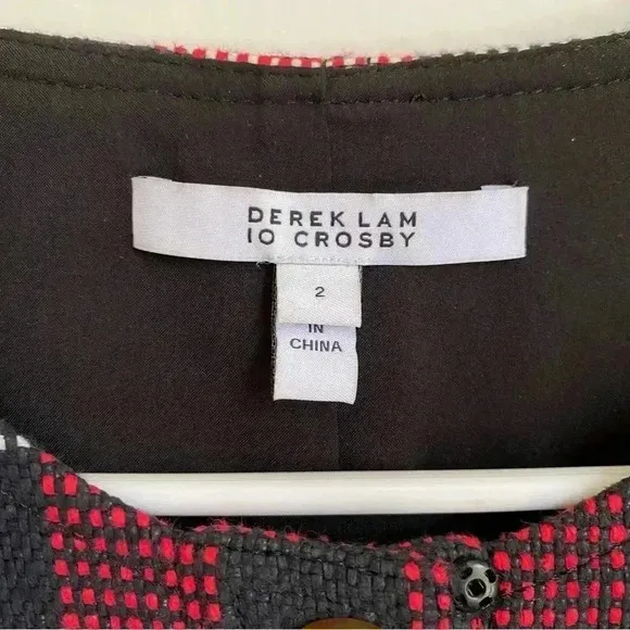NWOT Derek Lam 10 Crosby Plaid Button Down Dress 2