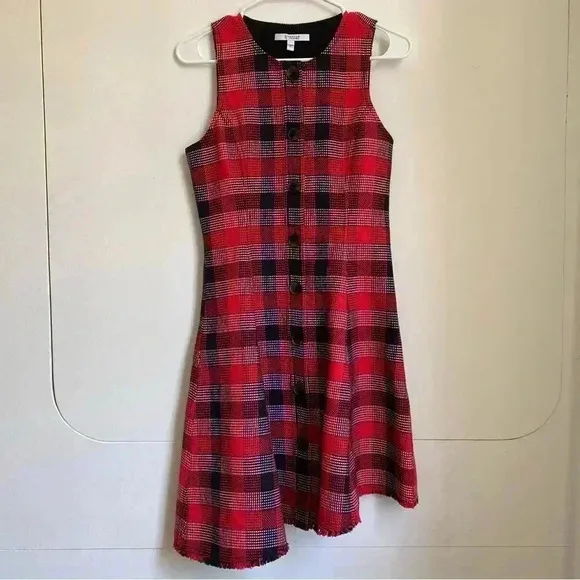 NWOT Derek Lam 10 Crosby Plaid Button Down Dress 2