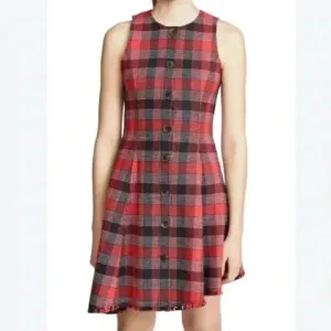 NWOT Derek Lam 10 Crosby Plaid Button Down Dress 2