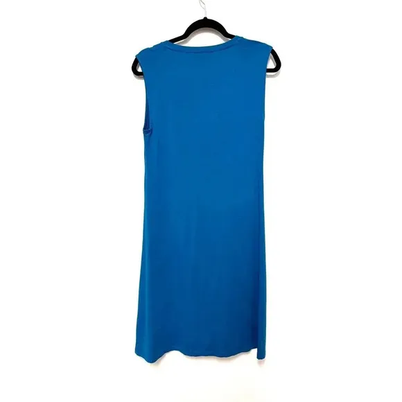 NWOT Eileen Fisher Sleeveless V-Neck Dress - Tencel Flowy Summer Minimalist