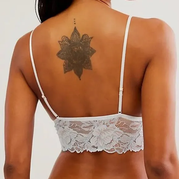 NWOT Free People Crossdye Everyday Lace Longline Bralette Set of 2