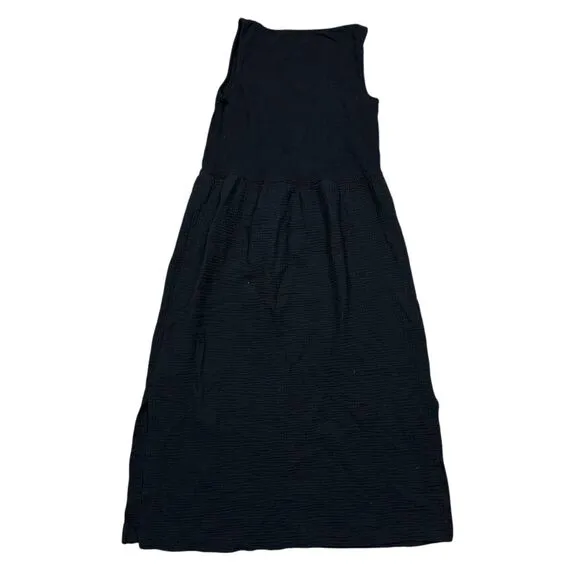 NWOT Madewell Women's XS Black Knit Tank Midi Dress Sleeveless Spring Minimalist
