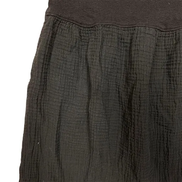 NWOT Madewell Women's XS Black Knit Tank Midi Dress Sleeveless Spring Minimalist