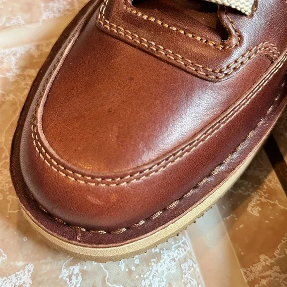 NWOT Rockport Brown and Cream Leather 9000 Prowalkers