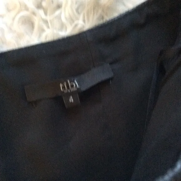 NWOT Tibi Textured Faux Leather Waist Ponte Flare Skirt