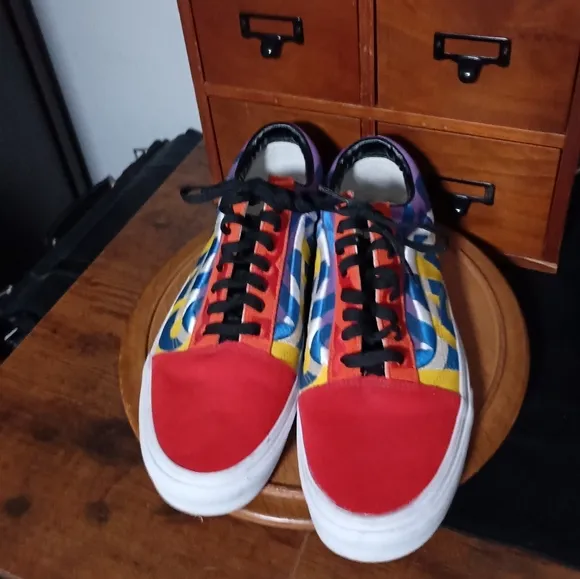 NWOT Vans Men's Multicolor Sneakers_12